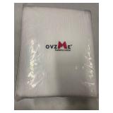 Leaf Jacquard Back Tab Curtains - White - 2x50x120