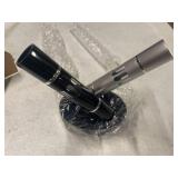 Salt & Pepper Crusher Set with Stand   One-Handed Thumb Press Grinder, Portable Spice Crusher for Kitchen, Dining & Travel   Easy to Use Manual Seasoning Grinder for Fresh Ground Pepper, Sea Salt