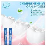 Mouthwash, Portable Adult Travel Mouthwash,Free of Alcohol and Fluoride,Help Kill of Bad Breath Germs, Prevents Cavities, Fresh Mint,Disposable Packs (Pack of 110)