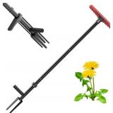 FLORA GUARD Weed Puller Tool with Long Handle - Stand-Up Weeding Tool for Lawn & Garden, Effortlessly Remove Roots Without Bending or Kneeing, Extra Long Gripper for Dandelion & Deep Roots