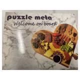 Large Charcuterie Board Set - 3 Pieces with Knife Set, Premium Acacia Wood Cheese Boards, Heart Shaped Serving Tray with Gift Box, Wedding & Bridal Shower Gift, Valentines Day Gifts