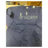 Up North Pine Trees Nature Outdoors Sweatshirt Navy XXL