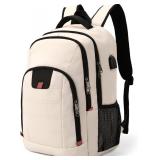 Della Gao Laptop Backpack for Men, Large Anti-Theft Business Travel Backpack with USB Charging Port, Water Resistant College School Computer Bag for Men/Women for 17 Inch Laptop and Notebook