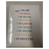 3 Pack of Boho Modern Canvas Framed Wall Art Print - Inspirational Affirmations - Multicolour 0324 - 15'L x 11.4'W - Living Room, Bedroom, Bathroom, Office Decor