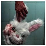 Halloween Spooky Stuffed Animal Mask, Lifelike Appearance, Suitable Size Halloween Props for Horror Themed parties.