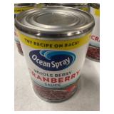 4 CANS of Ocean Spray Whole Berry Cranberry Sauce - 14oz