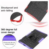 FIVE CASES - for Kindle Fire Max 11 inch Tablet 2023 Release,Kickstand Heavy Duty Armor Defender Cover (Purple-)