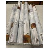 18 ROLLS - of Heroad Blue Peel and Stick Wallpaper French Floral Contact Paper for Cabinet Drawers Vintage Self Adhesive Removable Wall Paper for Bedroom Bathroom Stick on Walls Decor Vinyl Roll 17.3'