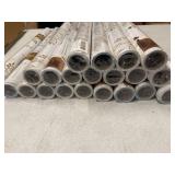 22 ROLLS of Heroad Floral Wallpaper Peel and Stick White and Gold Contact Paper Modern Removable Contact Paper for Cabinets and Drawers Bathroom Vinyl Roll Self Adhesive 78.7' x 17.3'