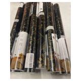11 ROLLS - of Heroad Peel and Stick Wallpaper Black Contact Paper Gold Floral Wallpaper Modern Boho Removable Contact Paper for Cabinets Drawers Bedroom Self Adhesive Vinyl Papel Tapiz para Pared 118'