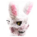 Halloween Spooky Stuffed Animal Mask, Lifelike Appearance, Suitable Size Halloween Props for Horror Themed parties.