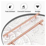 30 Pack Rose Gold Cabinet Handles and Knobs - 10 Inch (256mm) Hole Centers Solid Stainless Steel Kitchen Cabinet Hardware Pulls for Drawers, Dressers & Cabinets - Modern Cabinet Handles
