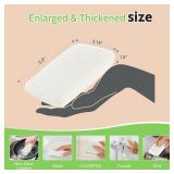 Practical Matter Kitchen Sponge, Organic Cotton Fiber All-Purpose Dish Sponges for Washing Dishes and Cleaning All Surfaces, Durable Non Scratch Scrub, 6 Count Value Pack