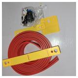 15 Ft Flexible Race Car Track, Portable Dual Sided Racetrack with 4 Car & Suction Cups, Compatible with Hot Wheels & 1/64 Diecast Cars, Classic Long Rolls Up Race Track for Boys Girls (Light red)