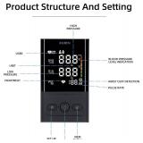 Automatic Upper Arm Blood Pressure Monitor, Large Display Dual User 2x90 Memory, Digital BP Machine with (8.5'-16.5') Adjustable Cuff, Fast & Accurate BP Monitor (Black/White-AES392)