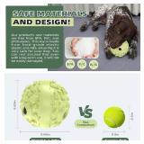 KADTC Extra-Large Size Durable Dog Giggle Ball U.S. Patent & Brand & Design for Large Aggressive Chewers Breed Dogs Wobble Giggling Toy Interactive Play for Indoor Outdoor