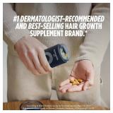 Nutrafol Men's Hair Growth Supplements, Clinically Tested for Visibly Thicker Hair and Scalp Coverage, Dermatologist Recommended - 1 Month Supply, 1 Refill Pouch