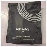 Nutrafol Men's Hair Growth Supplements, Clinically Tested for Visibly Thicker Hair and Scalp Coverage, Dermatologist Recommended - 1 Month Supply, 1 Refill Pouch
