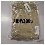 COOFANDY Mens Hooded Sweatshirt Casual Long Sleeve Drawstring Waffle Knit Pullover Hoodies SIZE M