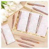 36 Set Inspirational Pens for Women Bulk - Rose Gold Glitter Ballpoint Pens with Quotes for Coworker Appreciation Gifts - Nurse Teacher Staff Christmas Desk Accessories Office Supplies (Confidence)
