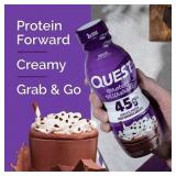Quest Chocolate Protein Milkshake, 45g Protein, Bottles, 12 pk./14 fl. oz.