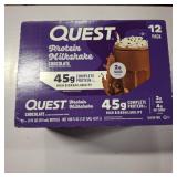 Quest Chocolate Protein Milkshake, 45g Protein, Bottles, 12 pk./14 fl. oz.