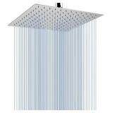 Voolan Rain Shower head, High Pressure Shower Head Made of 304 Stainless Steel, Relaxed Shower Experience Even at Low Water Flow and Pressure (10' Chrome)