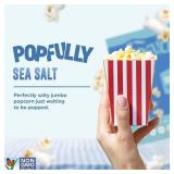 POPFULLY Sea Salt Popcorn Fully Pops, Sharing Bags, Simple Flavor, Big Pop, Micro Popcorn Bags, 3-Pack