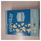 POPFULLY Sea Salt Popcorn Fully Pops, Sharing Bags, Simple Flavor, Big Pop, Micro Popcorn Bags, 3-Pack