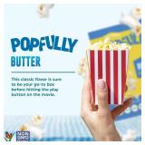 POPFULLY Butter Popcorn Fully Pops, Sharing Bags, Buttery Flavor, Big Pop, Micro Popcorn Bags, 3-Pack