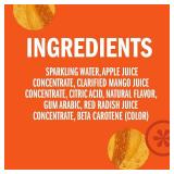 IZZE Sparkling Water Juice Beverage Blend, Mango, No Sugar Added, 8.4 FL OZ, 24 Cans