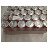 IZZE Sparkling Water Juice Beverage Blend, Mango, No Sugar Added, 8.4 FL OZ, 24 Cans