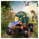 Bennol Remote Control Dinosaur Truck Toys for Kids Boys 3-5 4-7, 2.4GHz RC Dino Car Toys with Light, Sound & Spray, Indoor Outdoor All Terrain Electric RC Monster Car Gifts for 3 4 5 8 10 12 Boys Kids