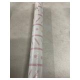 CiCiwind 197' 17.3' White and Pink Peel and Stick Wallpaper Geometric Stripe Contact Paper Dot Wall Paper Removable Self-Adhesive Wallpapers for Bedroom Bathroom Kitchen Cabinets Shelves