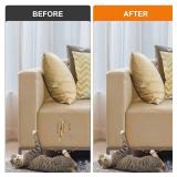 Leather Repair Tape Patch, 17' x 79' Self Adhesive Leather Patches for Furniture,Vinyl Repair Kit for Car Seat, Couch, Chairs, Boat Seat, Sofa Brown