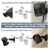 15 PACKS - of Antimbee Vinyl Siding Clips,20 Per Pack No-Hole Outdoor Camera Mount,Vinyl Siding Hanger for Blink, Arlo, Ring, No-Damage, No Drilling, Weatherproof-304 Stainless Steel Home Siding Hooks