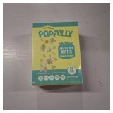 POPFULLY 94% Fat Free Popcorn Fully Pops, Sharing Bags, Light Butter Flavor, Big Pop, Micro Popcorn Bags, 3-Pack