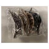 SuPoo 4PCS 5 Inch Flat Claw Clips for Women Big Flat Hair Clips French Concord Hair Clips Side Slide Volume Clips Strong Hold Lay Back Hair Barrettes Duck Billed Hair Claws for Thick Thin Hair