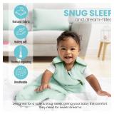 Rayon Made from Bamboo Sleep Sack 1.0 TOG 18-36 Months Unisex Baby Sleeping Bag with 2-Way Zipper Breathable Wearable Blanket Baby