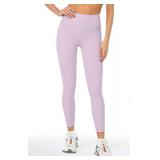Buttery Soft Tummy Control Workout Leggings with Pockets for Women High Waisted Athletic Yoga Pants Size Small