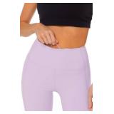 Buttery Soft Tummy Control Workout Leggings with Pockets for Women High Waisted Athletic Yoga Pants Size Small