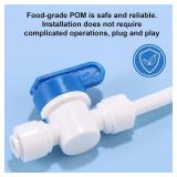 26pcs Ice Maker Water Line Kit, 1/4 Fridge Water Line Kit Include 49.2ft PE Tube and Fittings for Ice Maker Coffee Machine Refrigerator