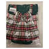 Baby Girl Clothes Sets: 2 Piece Long Sleeve Top Plaid Romper with Headband Fall Winter Outfit for Infant 9-12 Months