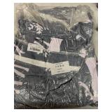 Buryeah 6 Pack Sherpa Fleece Christmas Throw Blankets Double-Layer Fabric Soft 50 x 60 Inch Holiday Blanket Bulk with Santa Claus Reindeer Snowman Xmas Tree Print for Couch Sofa Decor (Gray Deer)