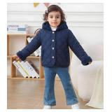 Baby Girl Winter Jackets Coat 18M Toddler Light Button-up Outwear with Hooded