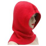 ZLYC Winter Knitted Winter Hat Windproof Hooded Scarf Balaclava Beanie Hat for Women