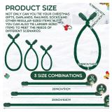 Zhengmy 24 Pcs 20' 25' 30' Christmas Velvet Garland Ties Christmas Decorative Twist Ties for Banister Reusable and Flexible Wreath Twist for Xmas Home Decorations Holiday Craft Wrapping (Green)