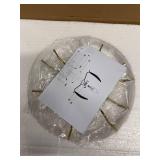 2 Packs Gold Semi Flush Mount Ceiling Light Fixtures Glass Vintage Hallway Light Fixture, Indoor Close to Ceiling Lamp for Hallway Entryway Kitchen, Bulb Not Included (Feather)