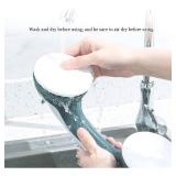 2PCS Shower Handle Grab Bars Bathroom and Showers Bars Safety with Locking latches for Handicap, Elderly, Injury, Kid, Senior Assist Bath Handle Suction Bar Handles, Non Skid (White and Green)