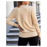 Dokotoo Short Cardigans for Women Color Blocked 2024 Fall Fashion Button Down Sweaters Winter Coats with Pockets Size Medium